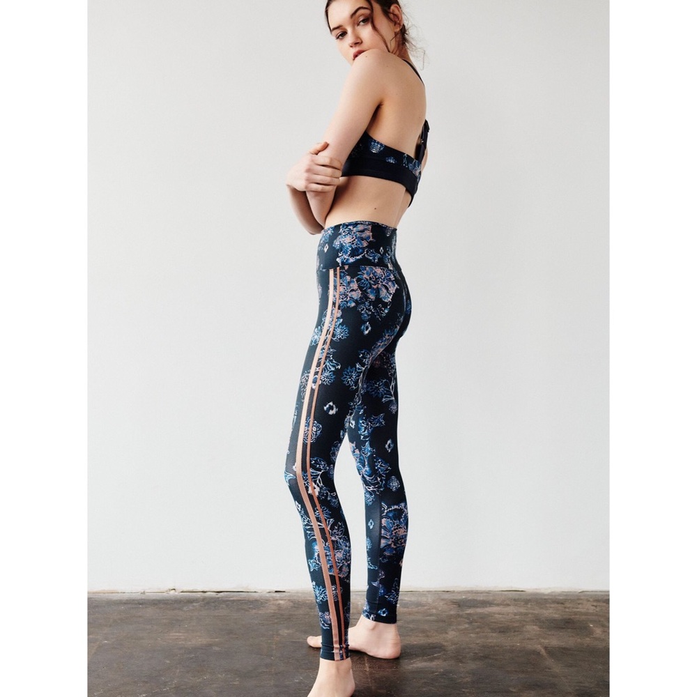 FREE PEOPLE Floral High-Rise Leggings